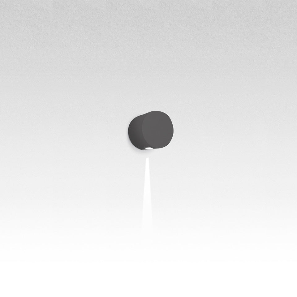 Murale Extérieure Effetto - Rond Gris anthracite 1x Faisceau / Étroit by Artemide | Luminaires & cie