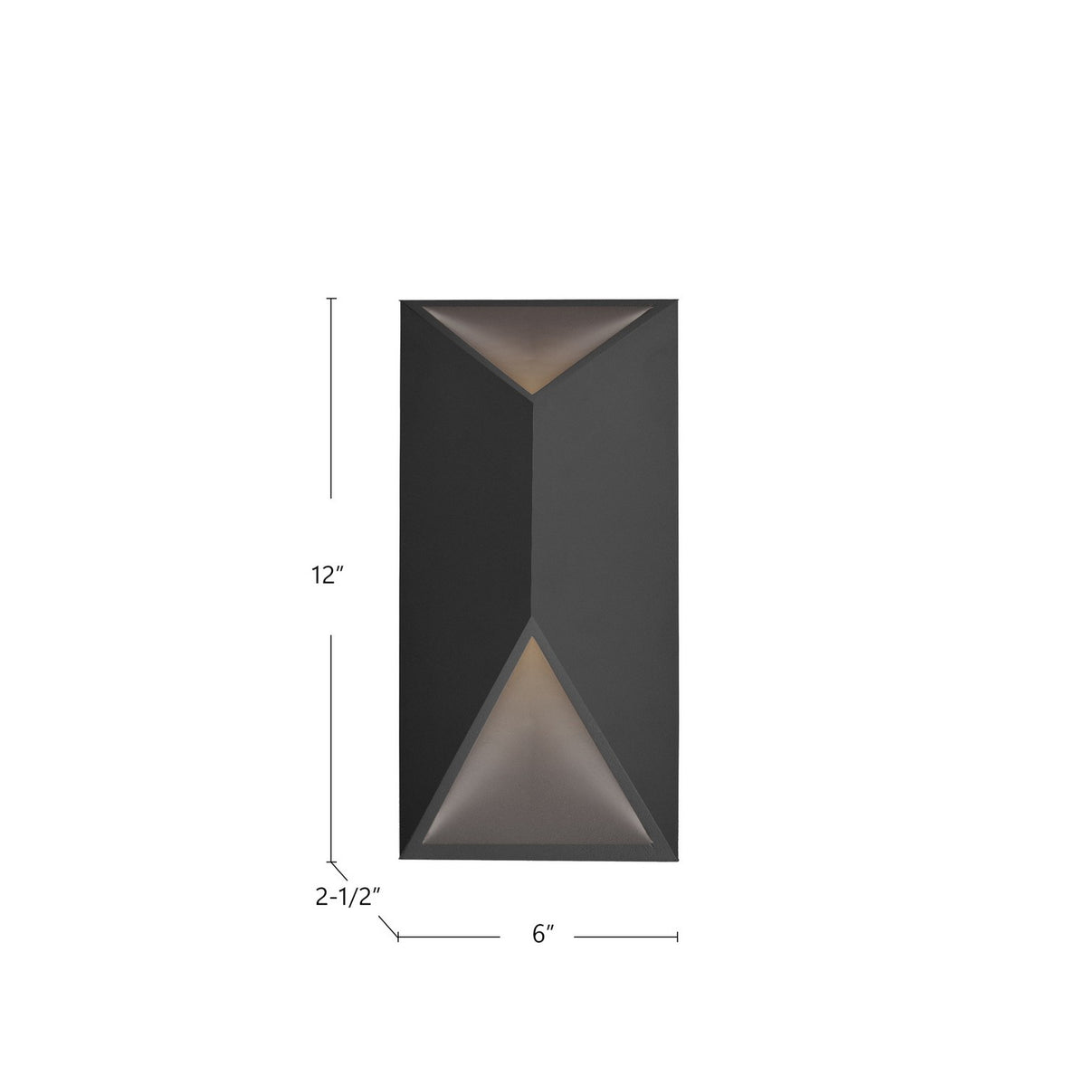 Applique extérieure Indio Noir, 6" – vue 2