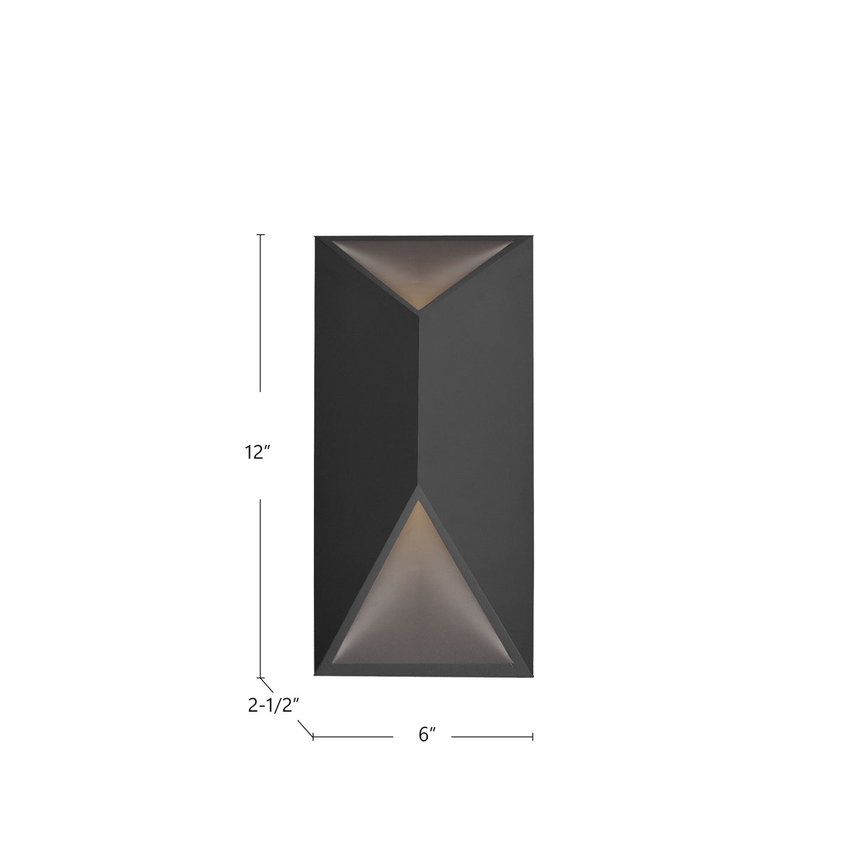 Applique extérieure Indio Noir, 6" – vue 3