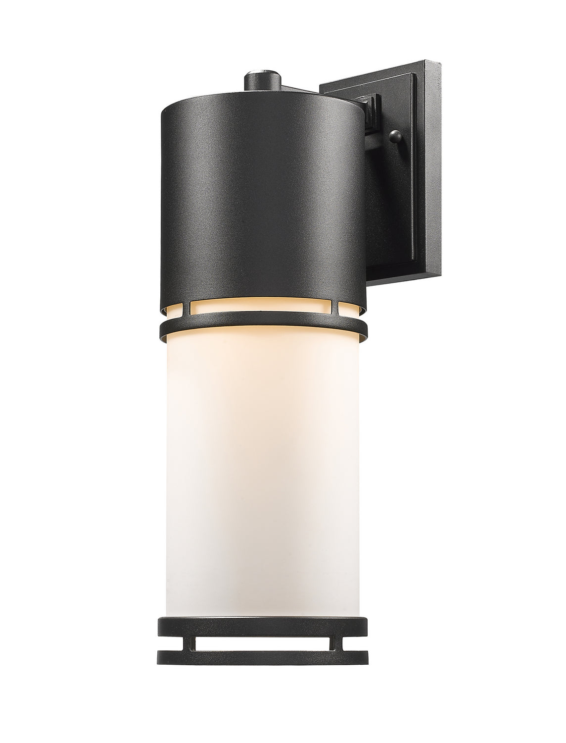 Lanterne murale extérieure Luminata Noir, Opale mate, 5 7/8" – Z-Lite