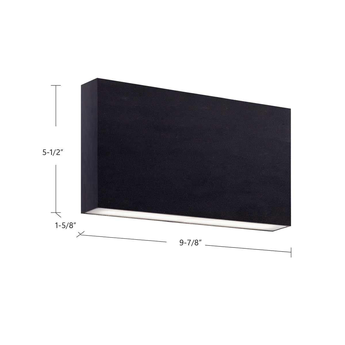 Applique extérieure Mica Or brossé, 9 7/8" – vue 3