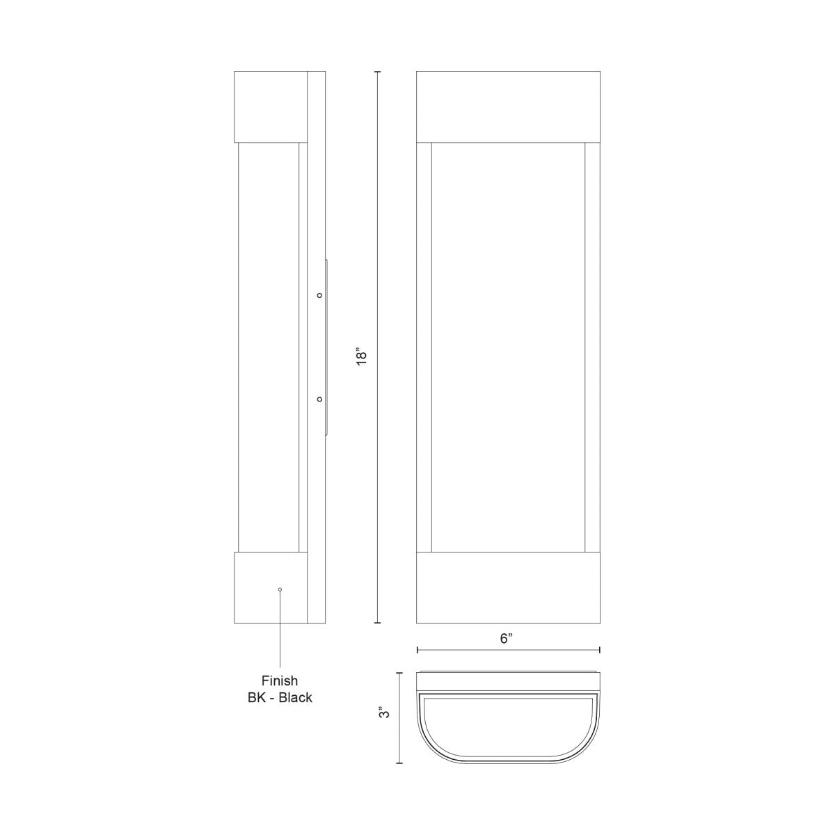 Murale extérieure Moondew - 18" by Kuzco Lighting | Luminaires & cie