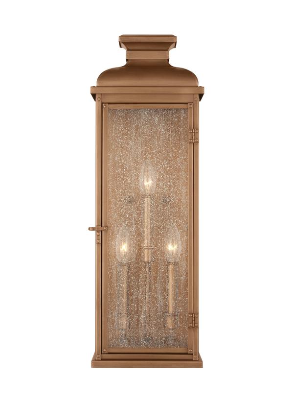 Murale extérieure Pediment - Cuivre naturel 8" 3 by Visual Comfort Studio | Luminaires & cie