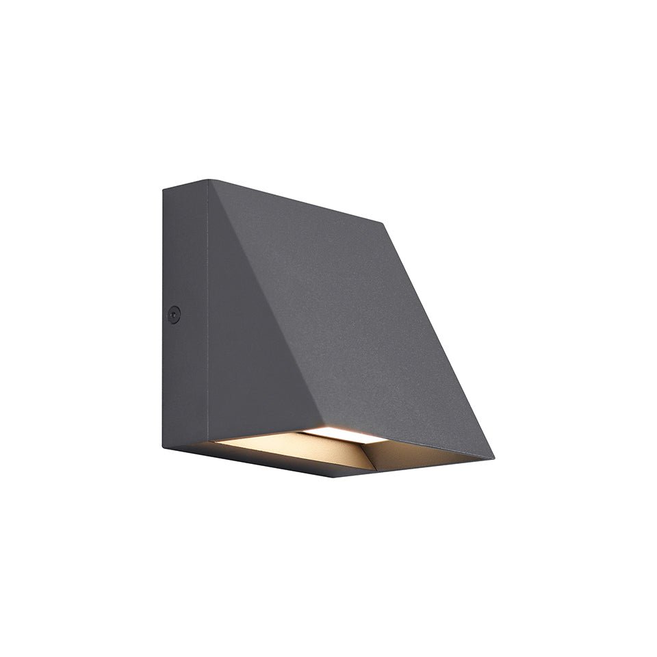 Murale extérieure Pitch Single - Charbon 3000K (Blanc doux) by Tech Lighting | Luminaires & cie