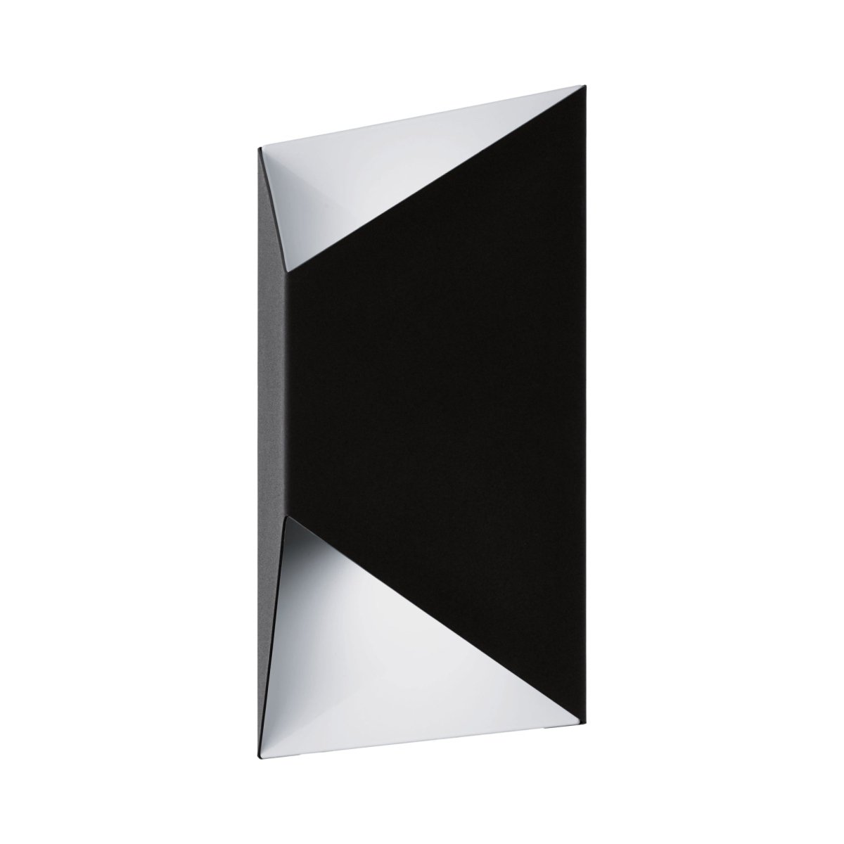 Murale extérieure Predazzo - Noir mat et blanc by Eglo | Luminaires & cie