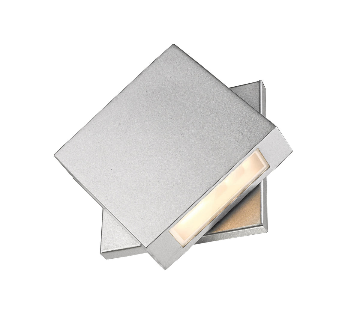 Applique extérieure Quadrate Argent, 9 1/4", nombre ampoules 1 – vue 3