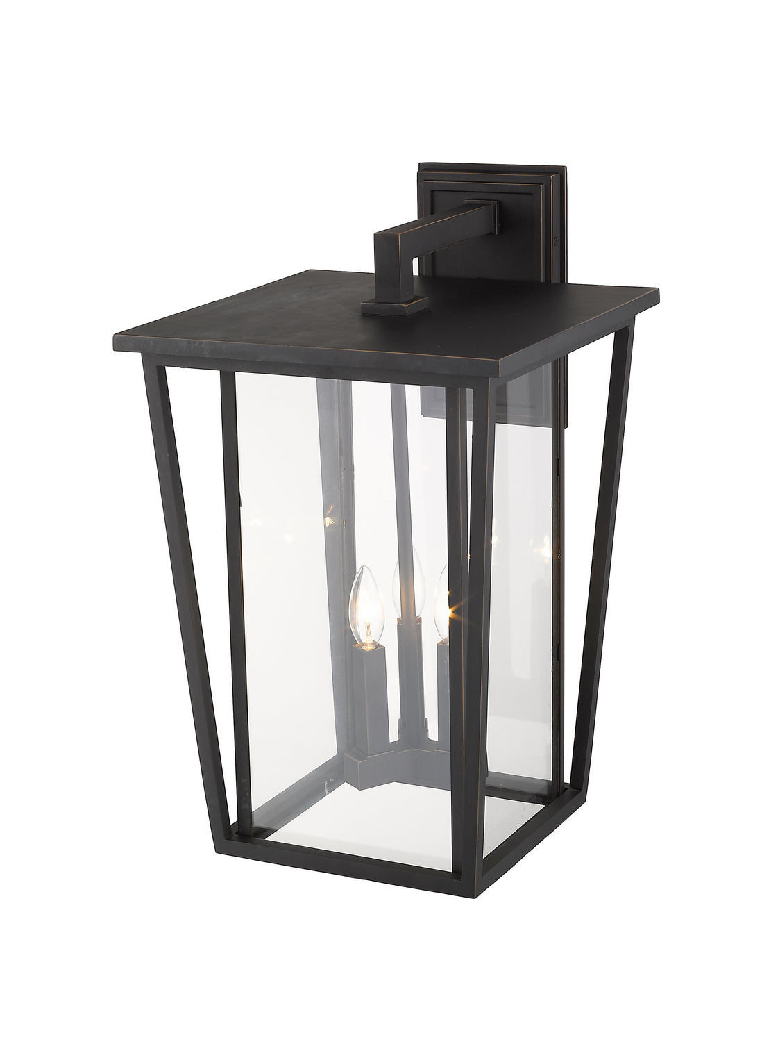 Lanterne murale extérieure Seoul Bronze huilé, 14" – vue 3