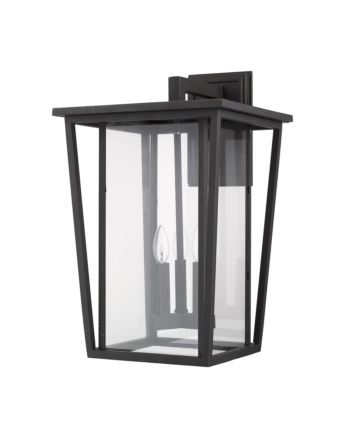 Lanterne murale extérieure Seoul Bronze huilé, 14" – vue 5