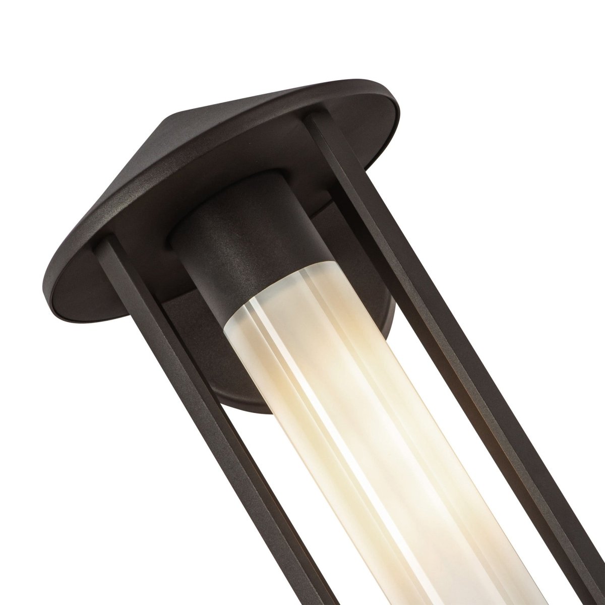 Murale extérieure Tenko - Verre d'opale bronze / brillant 12 5/8" by Alora Lighting | Luminaires & cie