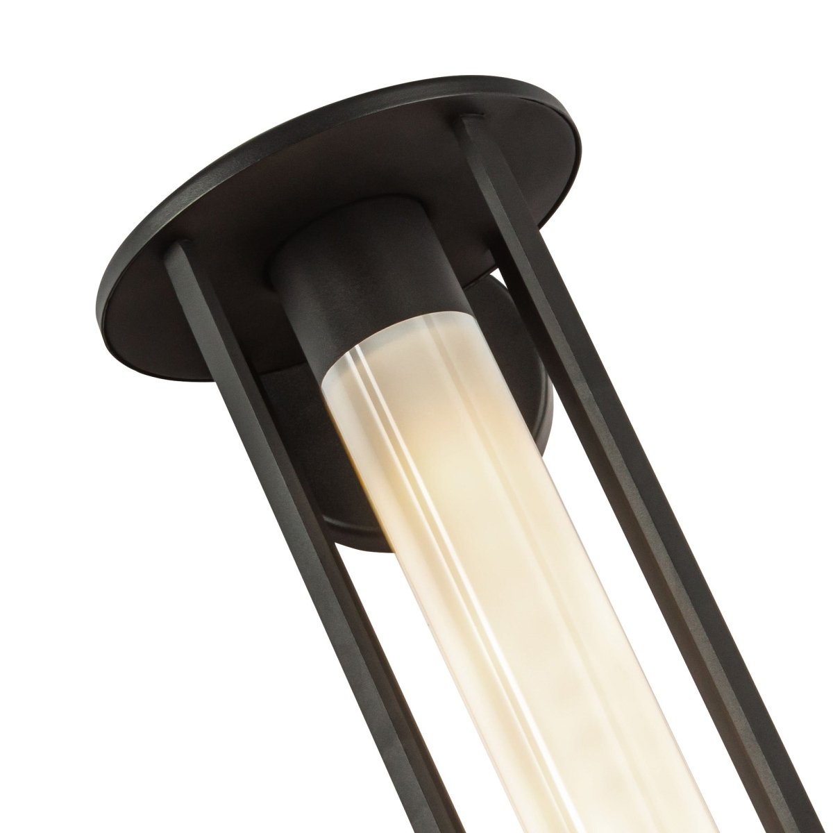 Murale extérieure Tenko - Verre d'opale noir / brillant 17 5/8" by Alora Lighting | Luminaires & cie