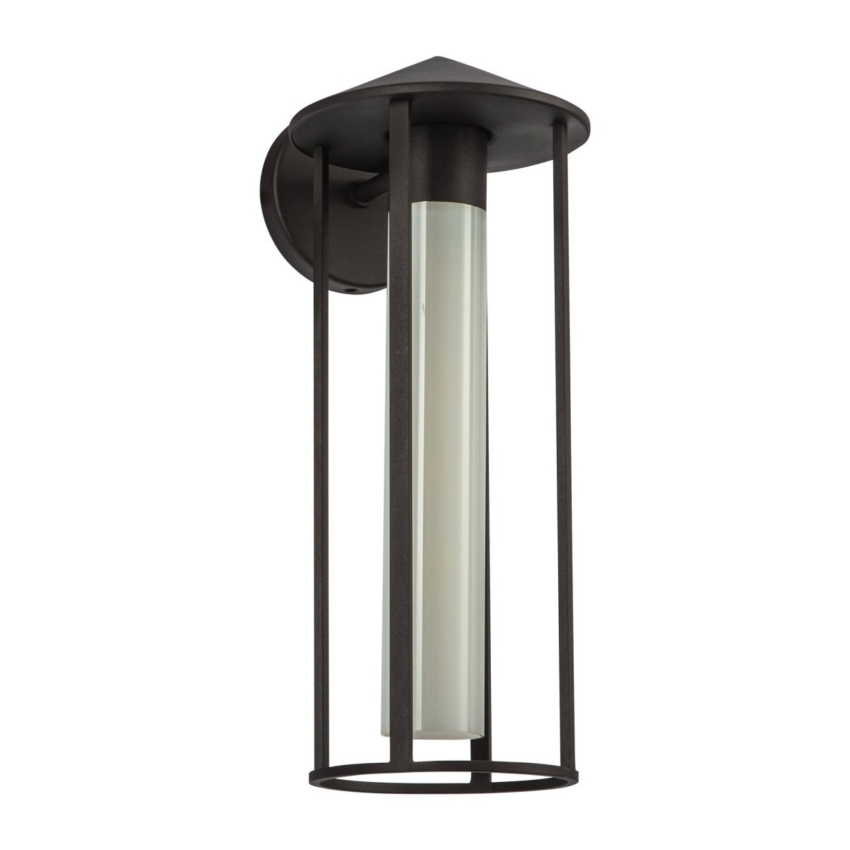 Murale extérieure Tenko - Verre d'opale bronze / brillant 17 5/8" by Alora Lighting | Luminaires & cie