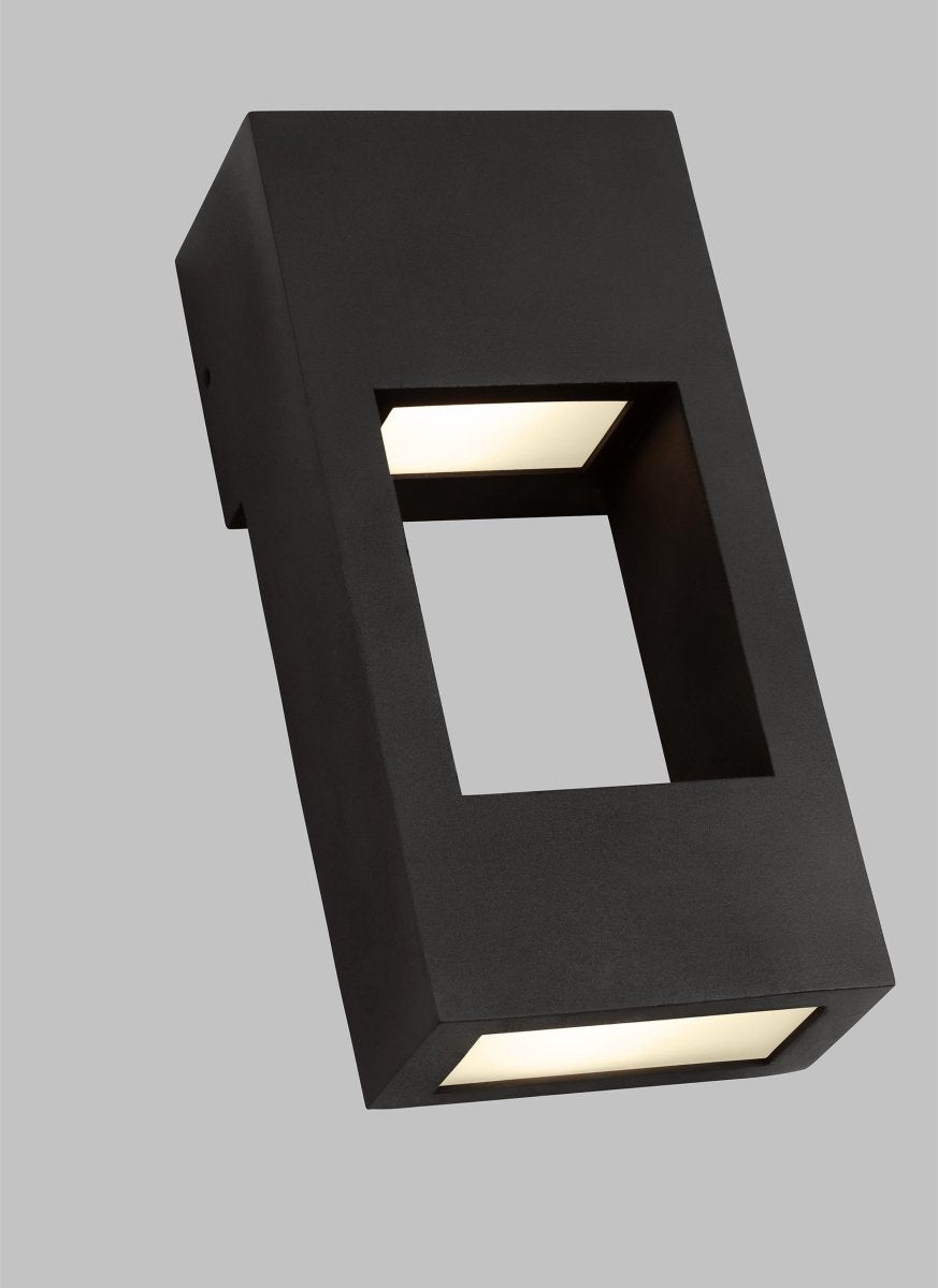 Murale extérieure Testa - Noir 5 3/4" 12" by Visual Comfort Studio | Luminaires & cie