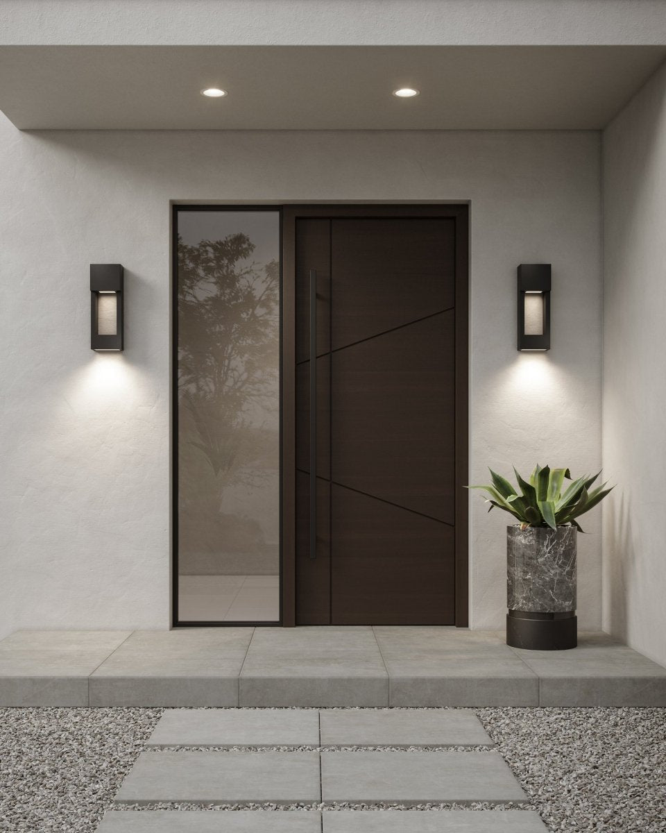 Murale extérieure Testa - Noir 5 3/4" 16" by Visual Comfort Studio | Luminaires & cie