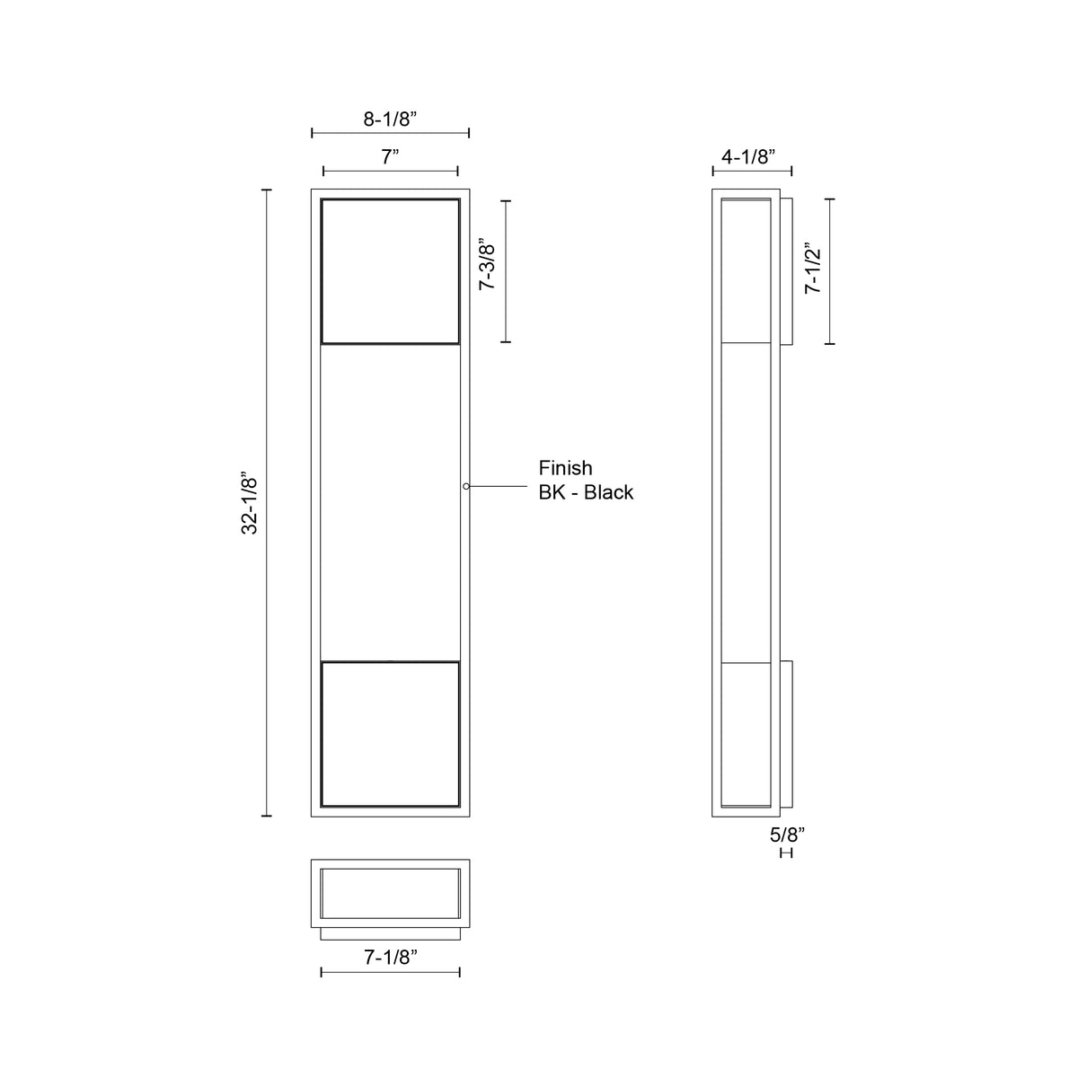 Applique extérieure Vail 32 1/8" – vue 3