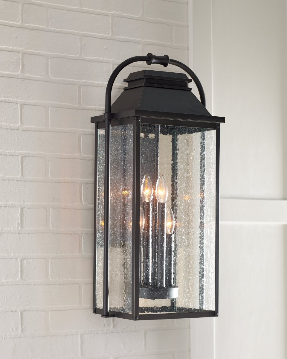 Murale extérieure Wellsworth - Bronze antique Verre clair 12 1/2" by Visual Comfort Studio | Luminaires & cie