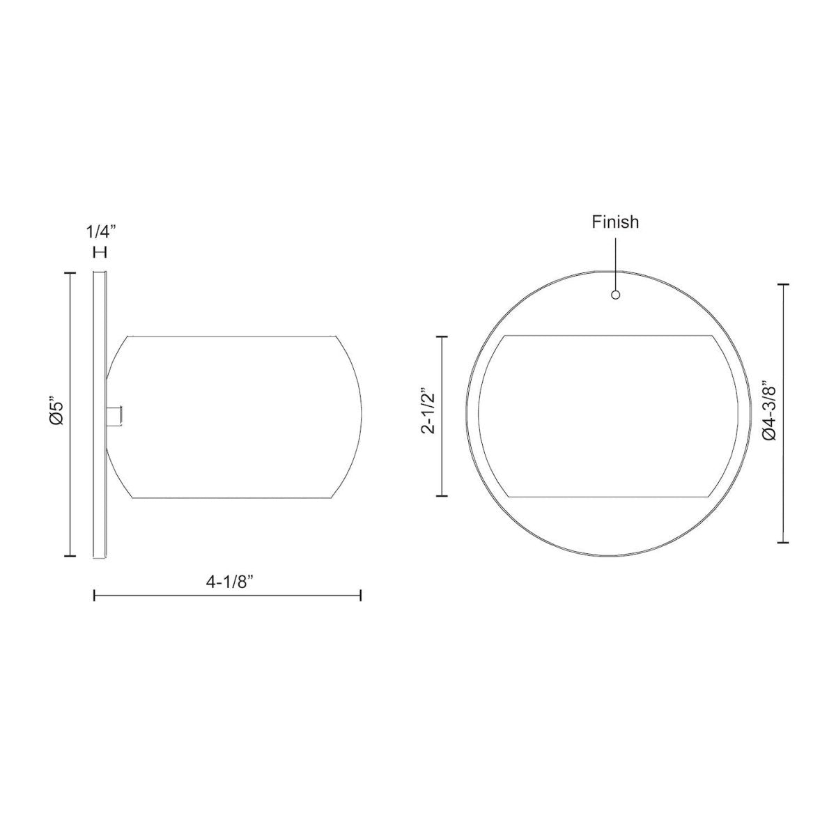Murale Flux - Noir brillant by Kuzco Lighting | Luminaires & cie