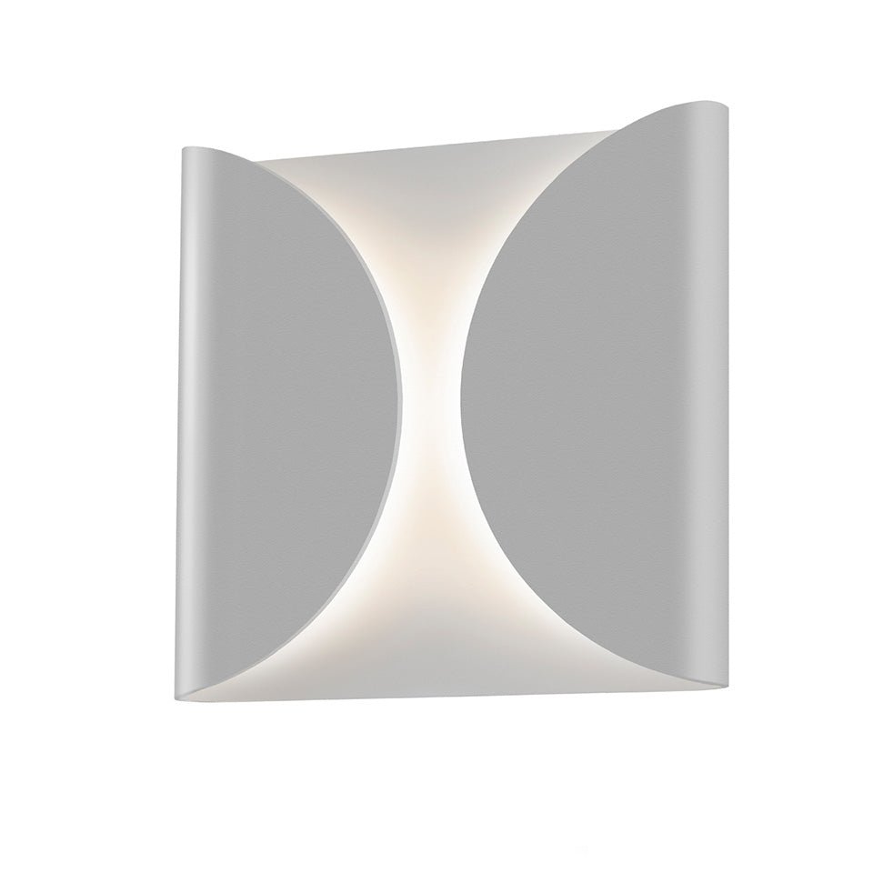 Murale Folds - Gris texturé 8" by Sonneman | Luminaires & cie