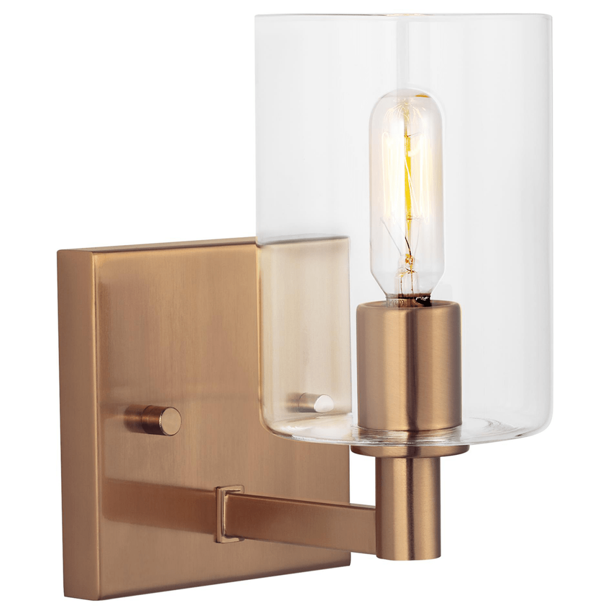 Murale Fullton - Laiton satiné Ampoules DEL incluses by Visual Comfort Studio | Luminaires & cie