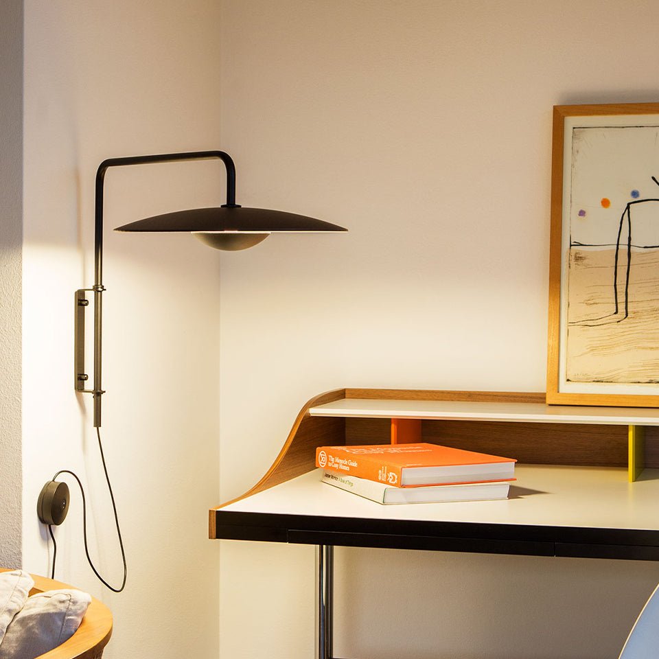 Murale Ginger - Chêne/Blanc Câblé Ginger 20 (7.65") by Marset | Luminaires & cie