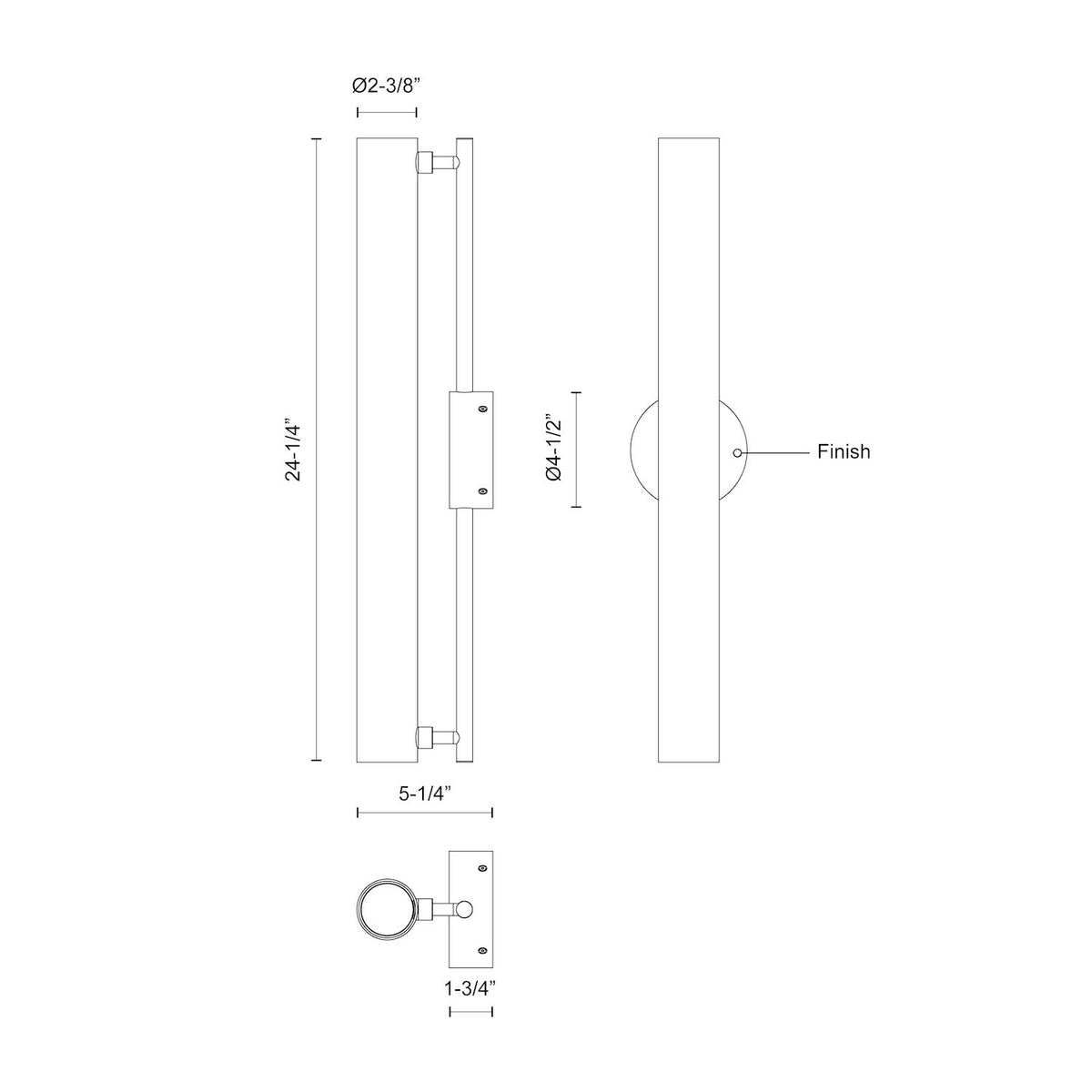 Applique murale Gramercy 24 1/4" – vue 2