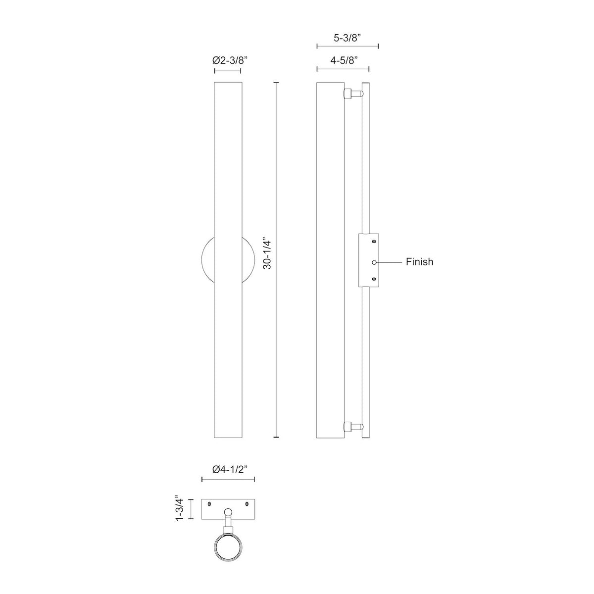 Applique murale Gramercy 30 1/4" – vue 3