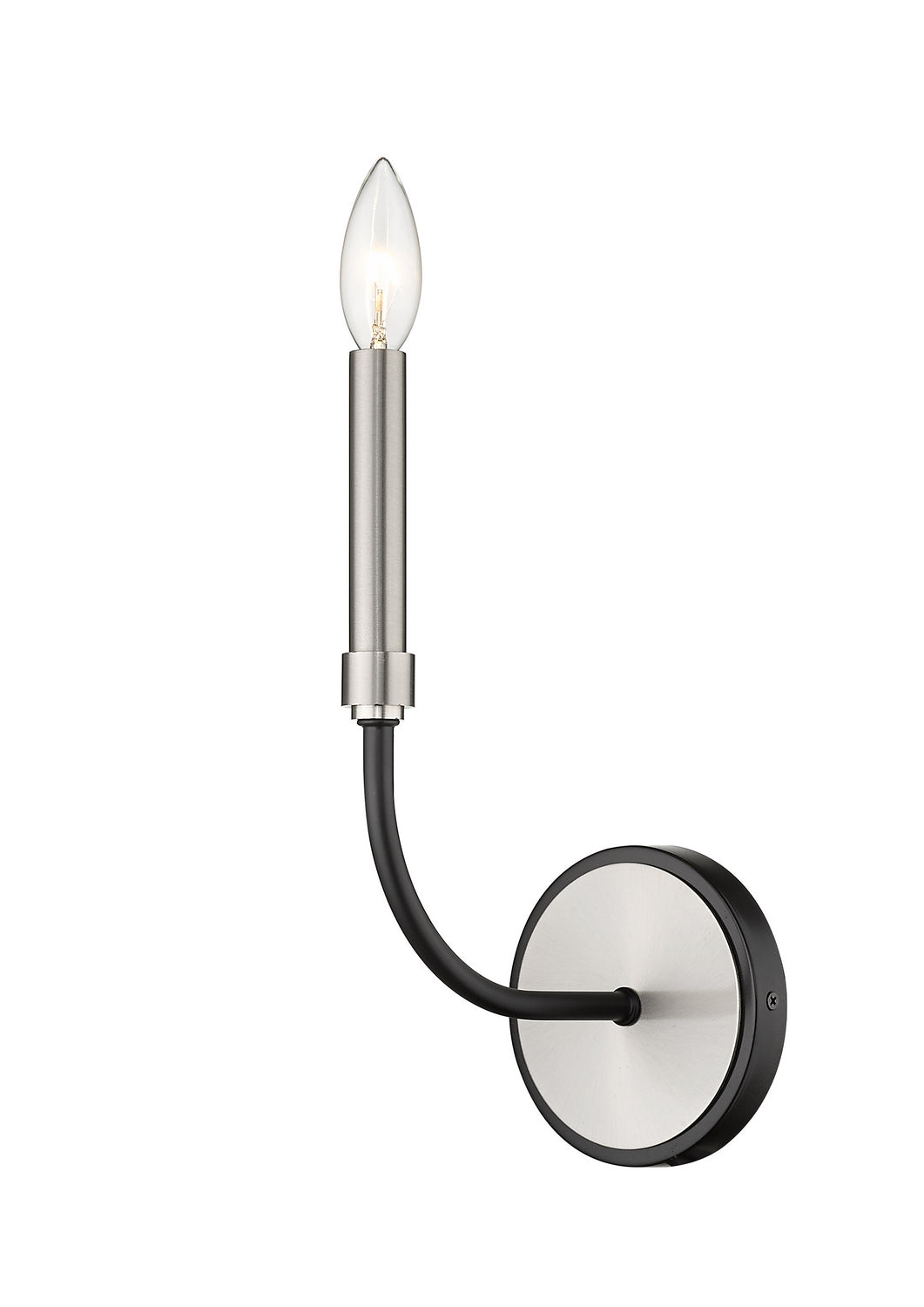 Applique murale Haylie Noir mat + Nickel brossé – Z-Lite