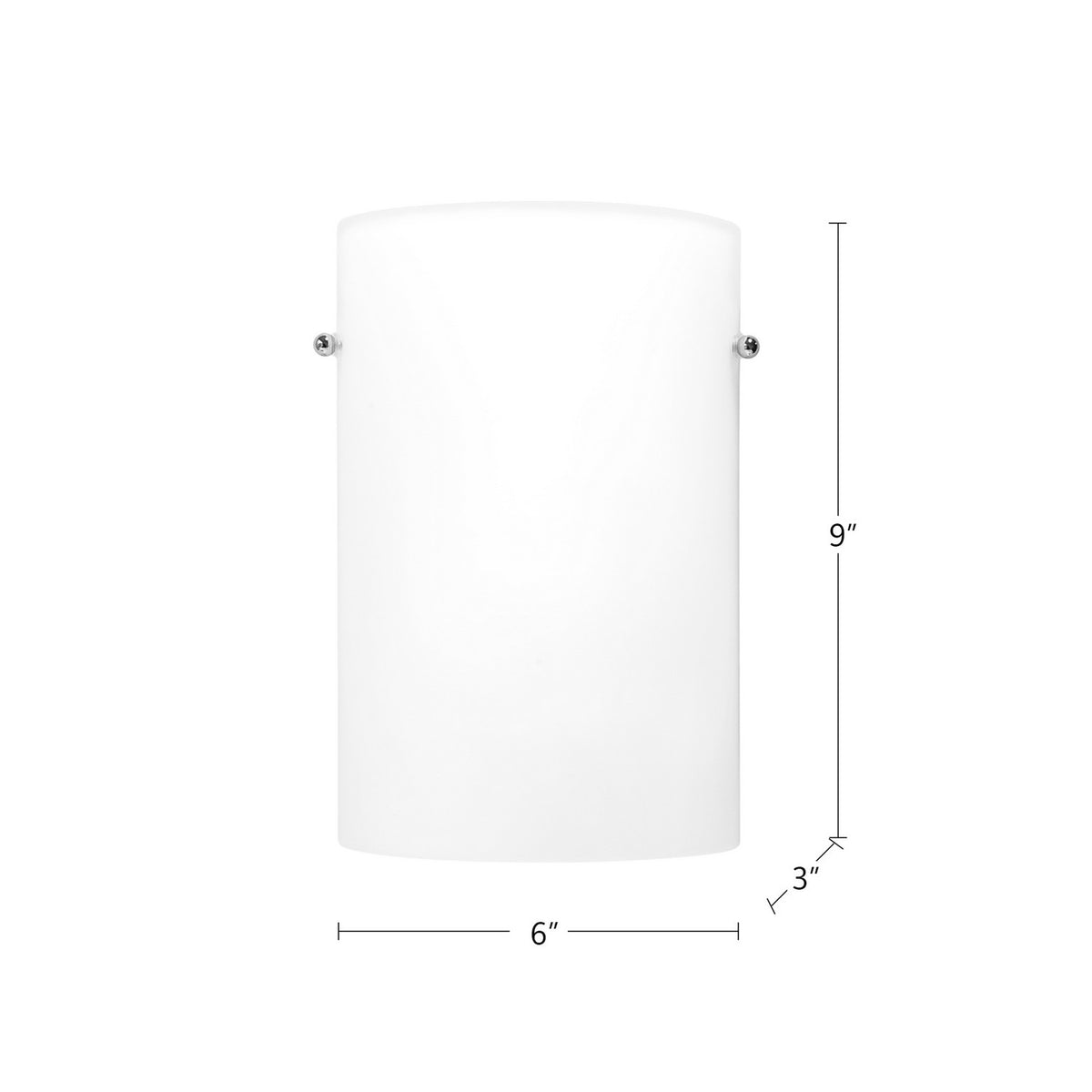 Applique murale Hudson Verre opale, 9" – vue 2