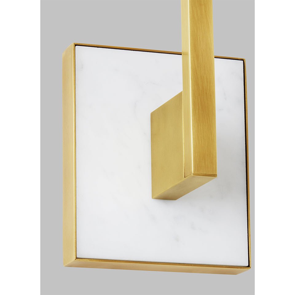 Murale Klee - Nickel Poli/Marbre Blanc by Tech Lighting | Luminaires & cie