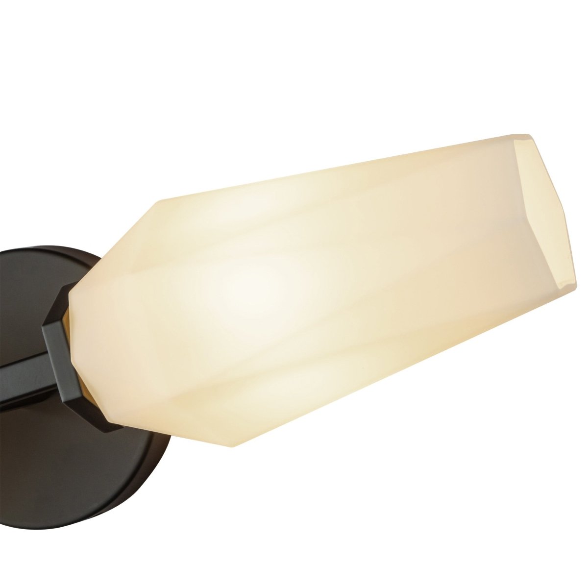 Murale Krysta - Verre noir / opale mat 20 1/2" by Alora Lighting | Luminaires & cie