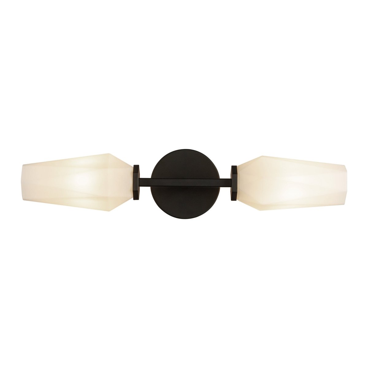 Murale Krysta - Verre noir / opale mat 20 1/2" by Alora Lighting | Luminaires & cie