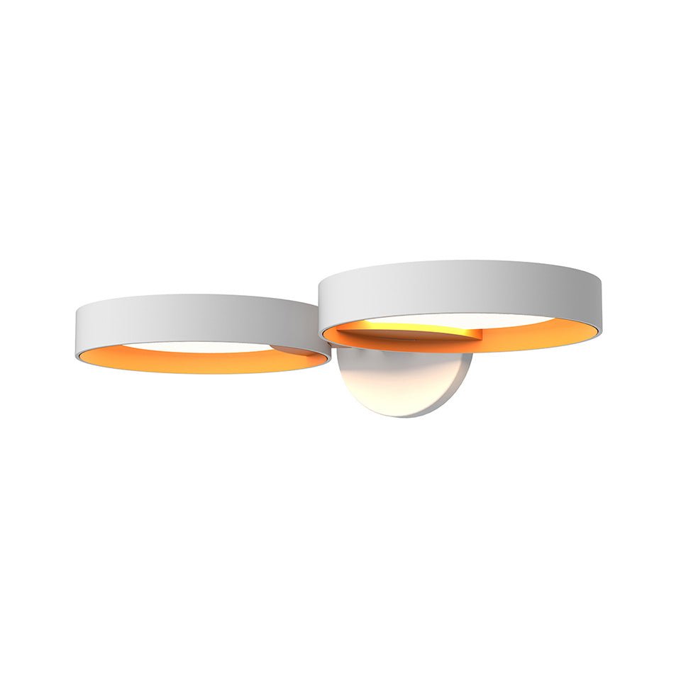 Murale Light Guide Ring - Noir Satiné Blanc Simple by Sonneman | Luminaires & cie