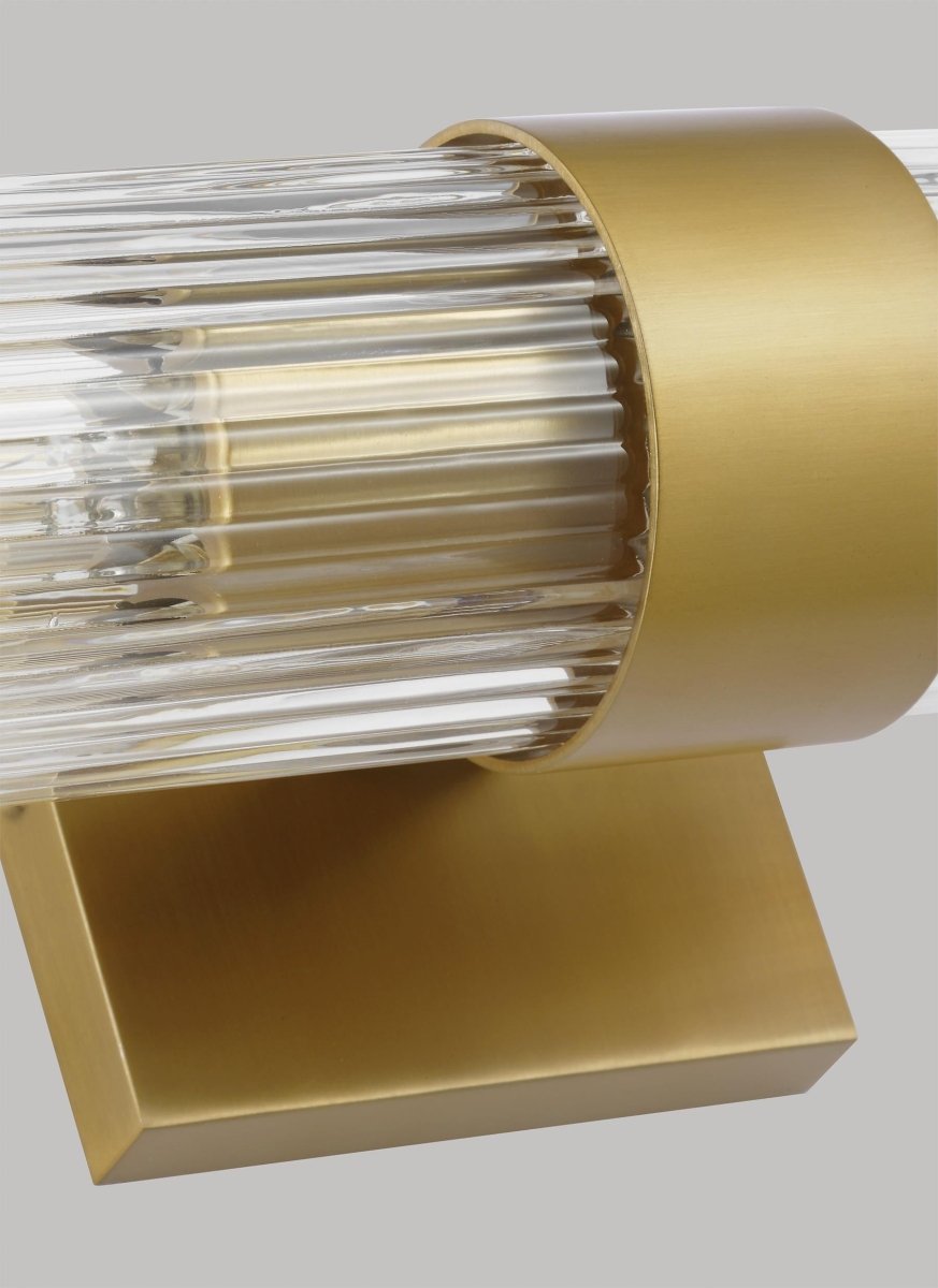 Murale linéaire Geneva - Laiton brûlé by Visual Comfort Studio | Luminaires & cie