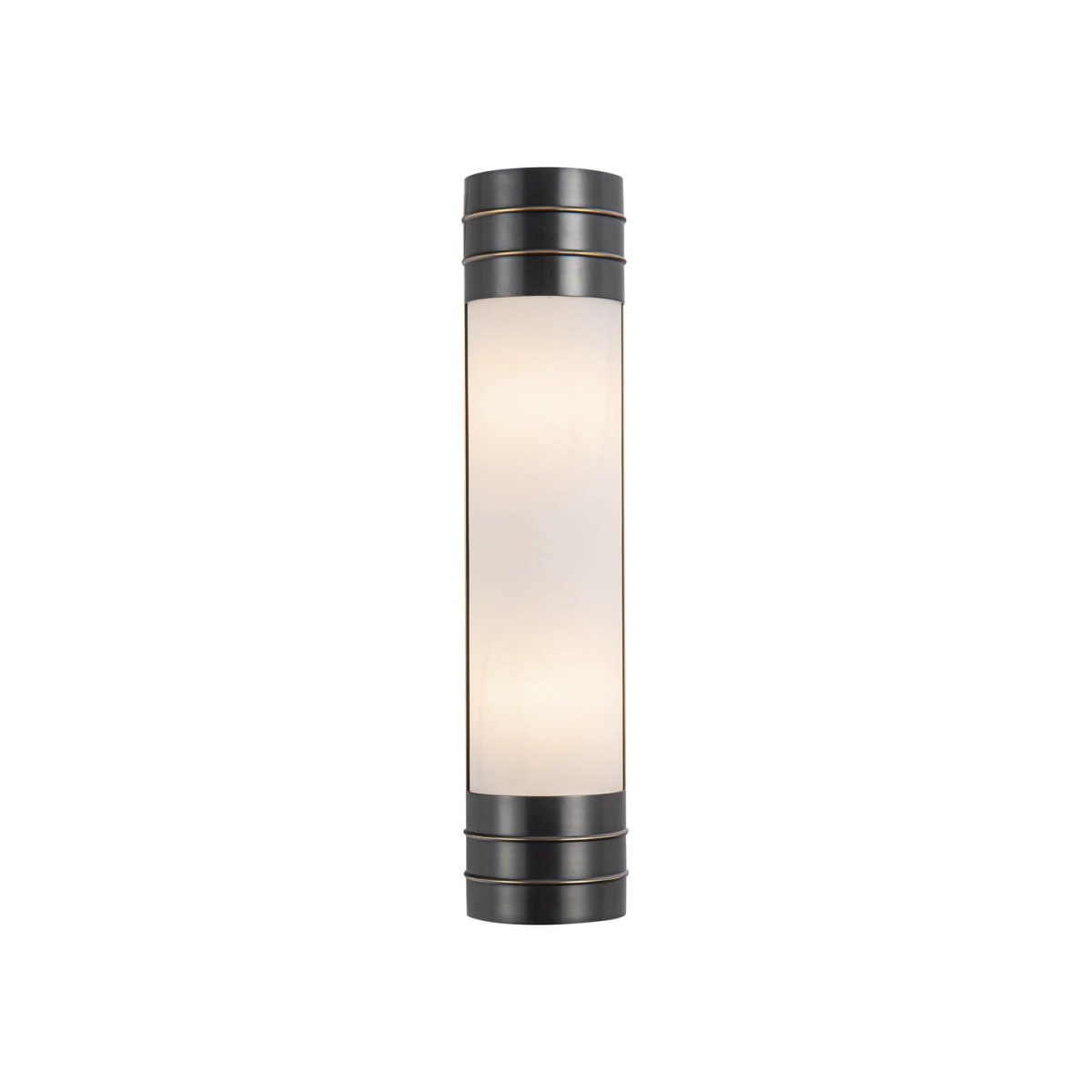 Murale linéaire Willard - Bronze urbain Verre d'opale brillante 18 3/8" by Alora Lighting | Luminaires & cie
