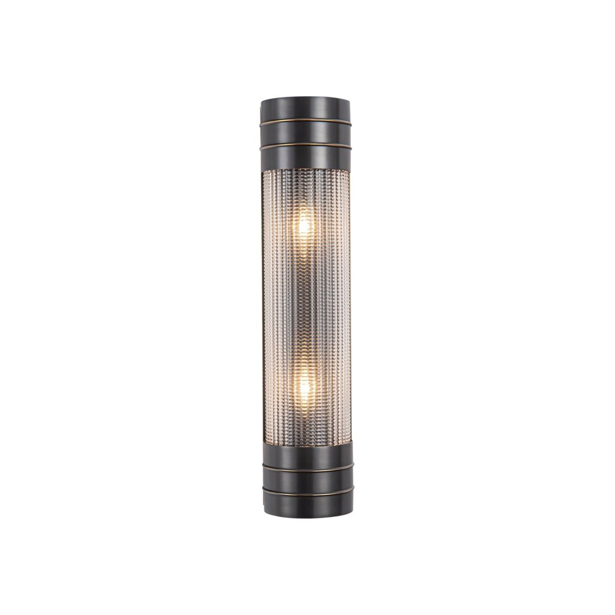 Murale linéaire Willard - Bronze urbain Verre prismatique 18 3/8" by Alora Lighting | Luminaires & cie