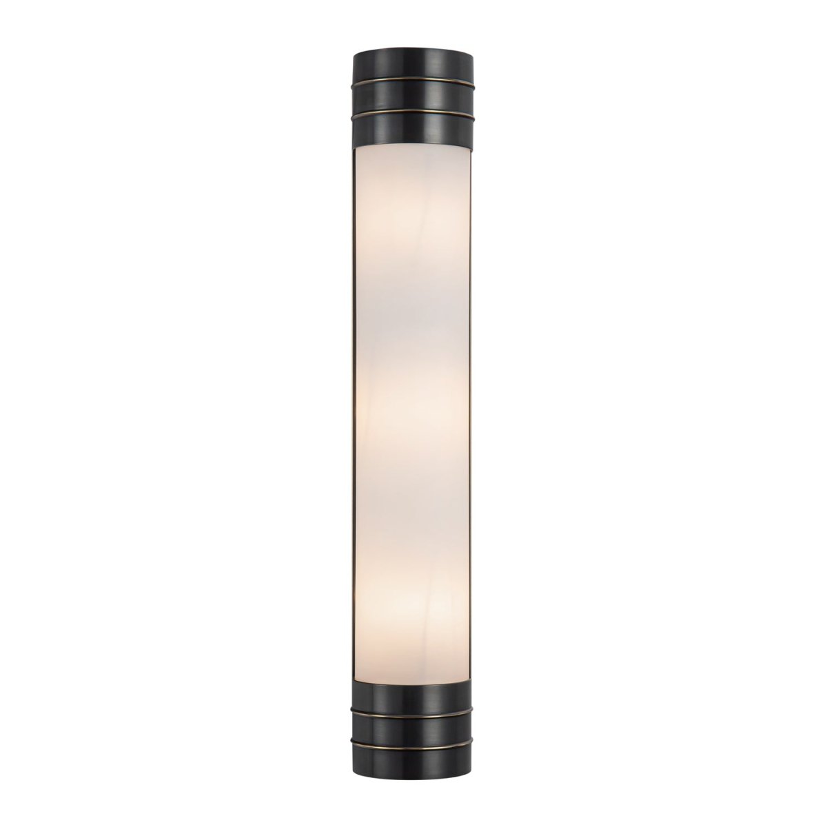 Murale linéaire Willard - Bronze urbain Verre d'opale brillante 24 1/8" by Alora Lighting | Luminaires & cie