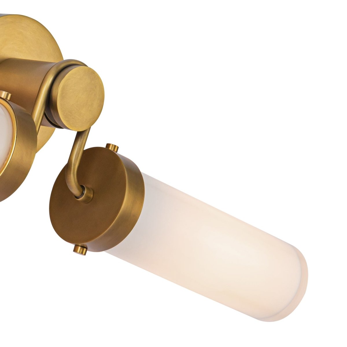 Murale linéaire Wynwood - Opale en laiton / brillant vintage by Alora Lighting | Luminaires & cie