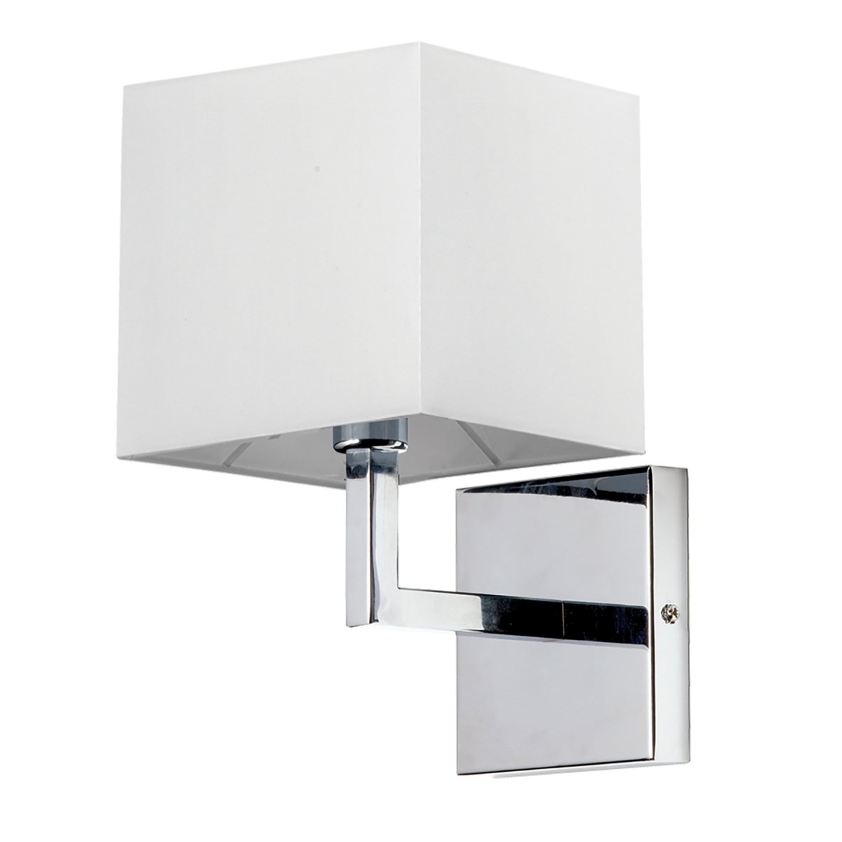 Murale Lucas - Chrome poli Blanc by Dainolite | Luminaires & cie
