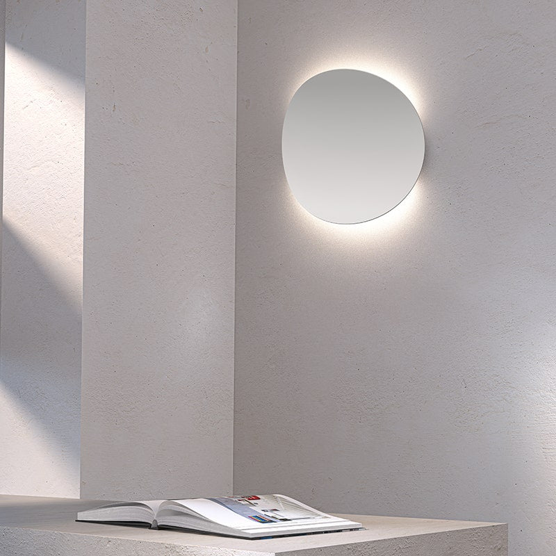 Murale Malibu Discs - Blanc satiné 10" by Sonneman | Luminaires & cie