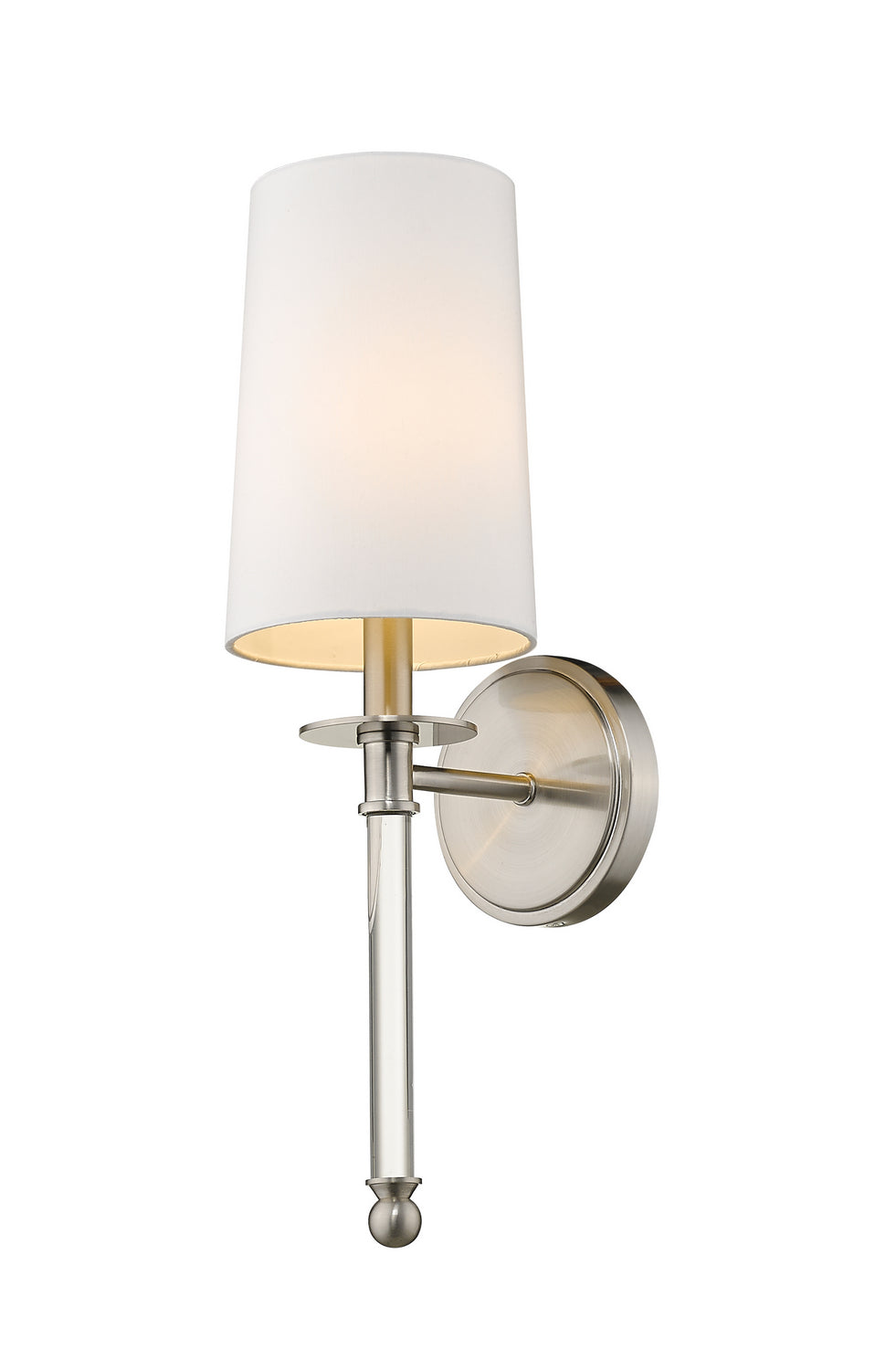 Applique murale Mila Nickel brossé, Blanc – Z-Lite