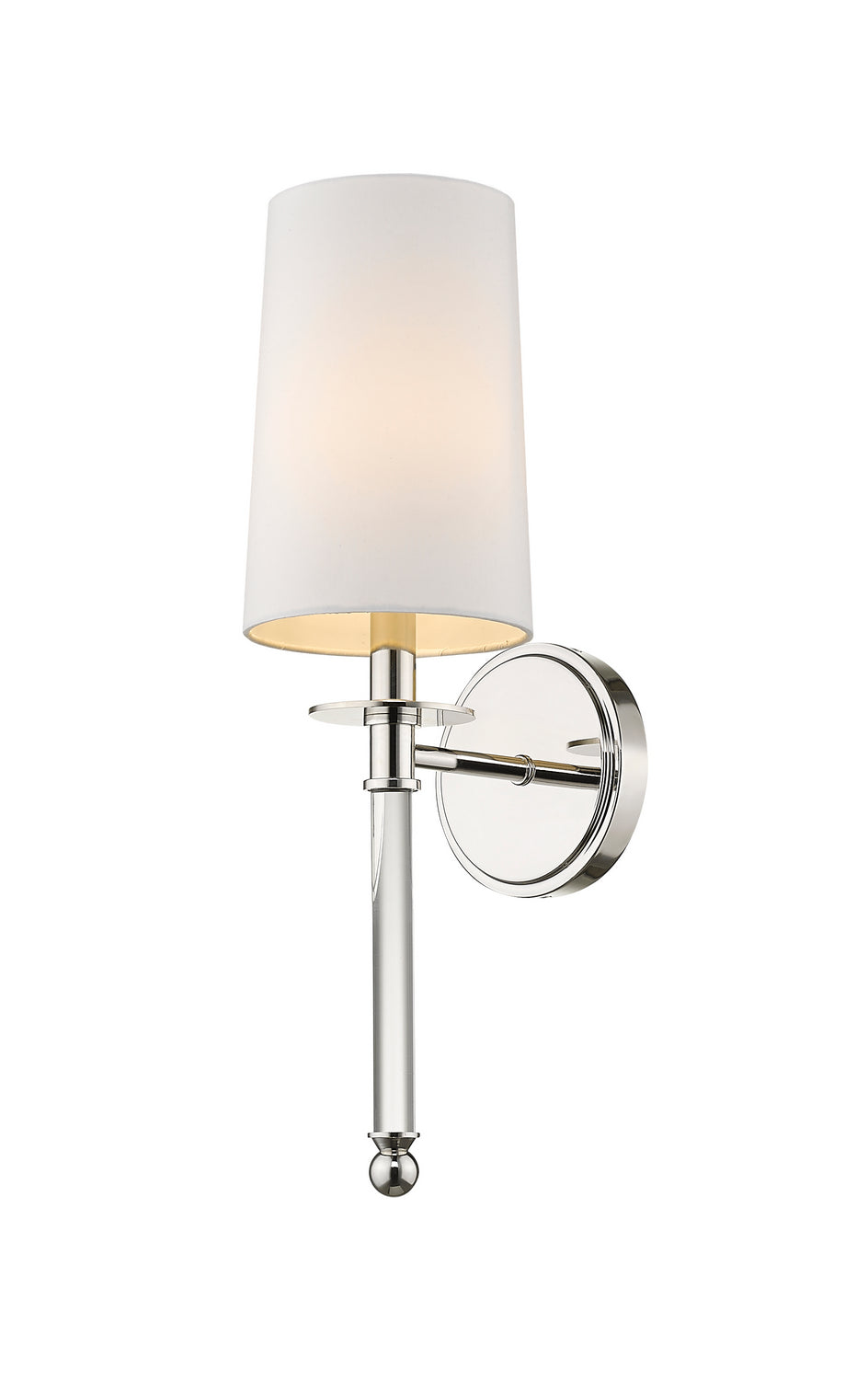 Applique murale Mila Nickel poli, Blanc – Z-Lite