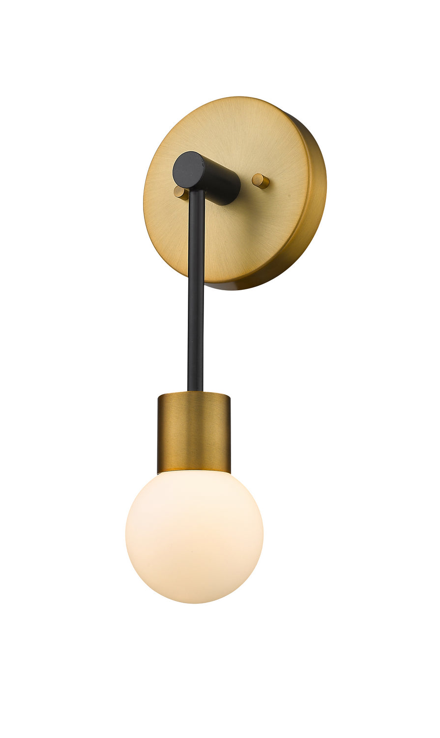 Applique murale Neutra Noir mat + Laiton fonderie, nombre ampoules 1 – Z-Lite