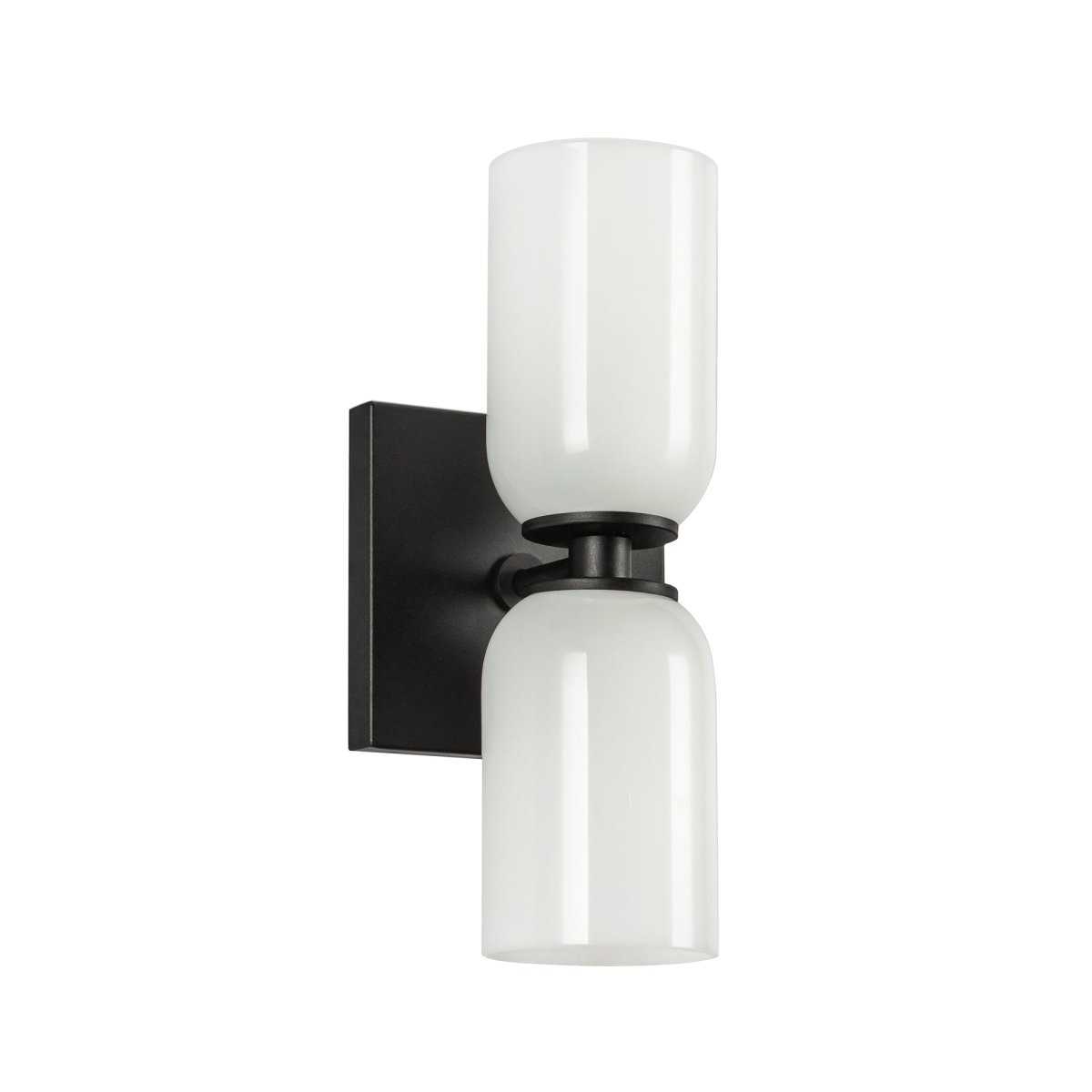 Murale Nola - Verre d'opale noir / brillant 12 1/2" by Kuzco Lighting | Luminaires & cie
