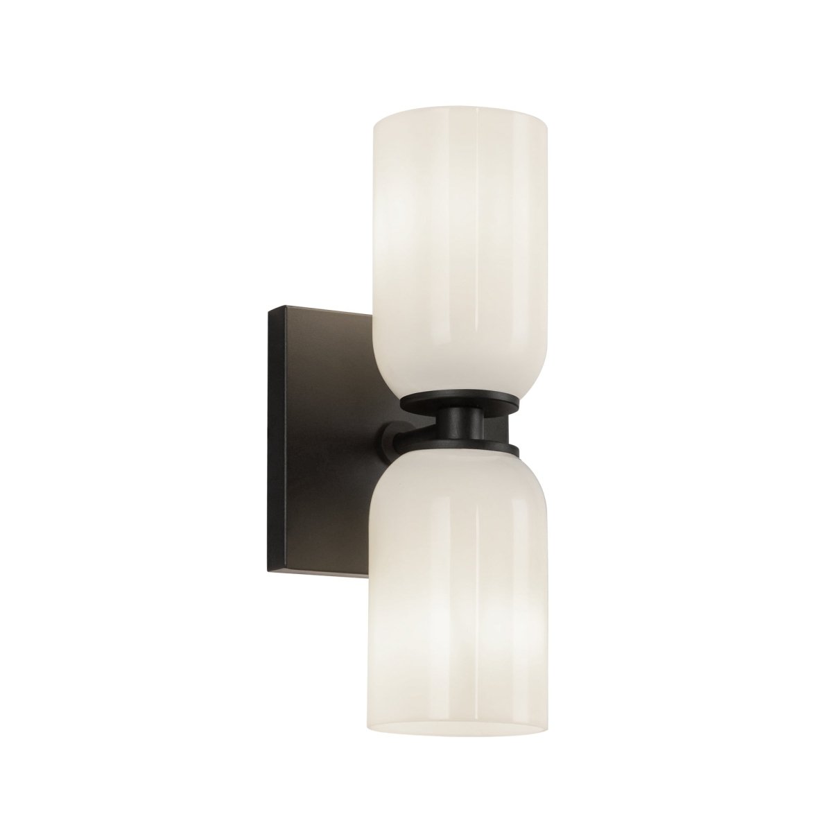 Murale Nola - Verre d'opale noir / brillant 12 1/2" by Kuzco Lighting | Luminaires & cie