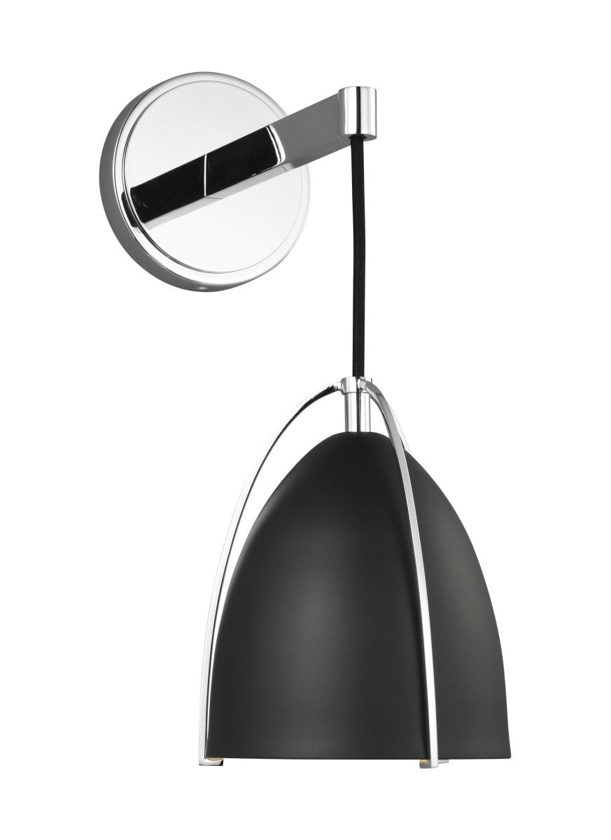 Murale Norman - Chrome Noir de minuit Ampoules non - incluses by Visual Comfort Studio | Luminaires & cie