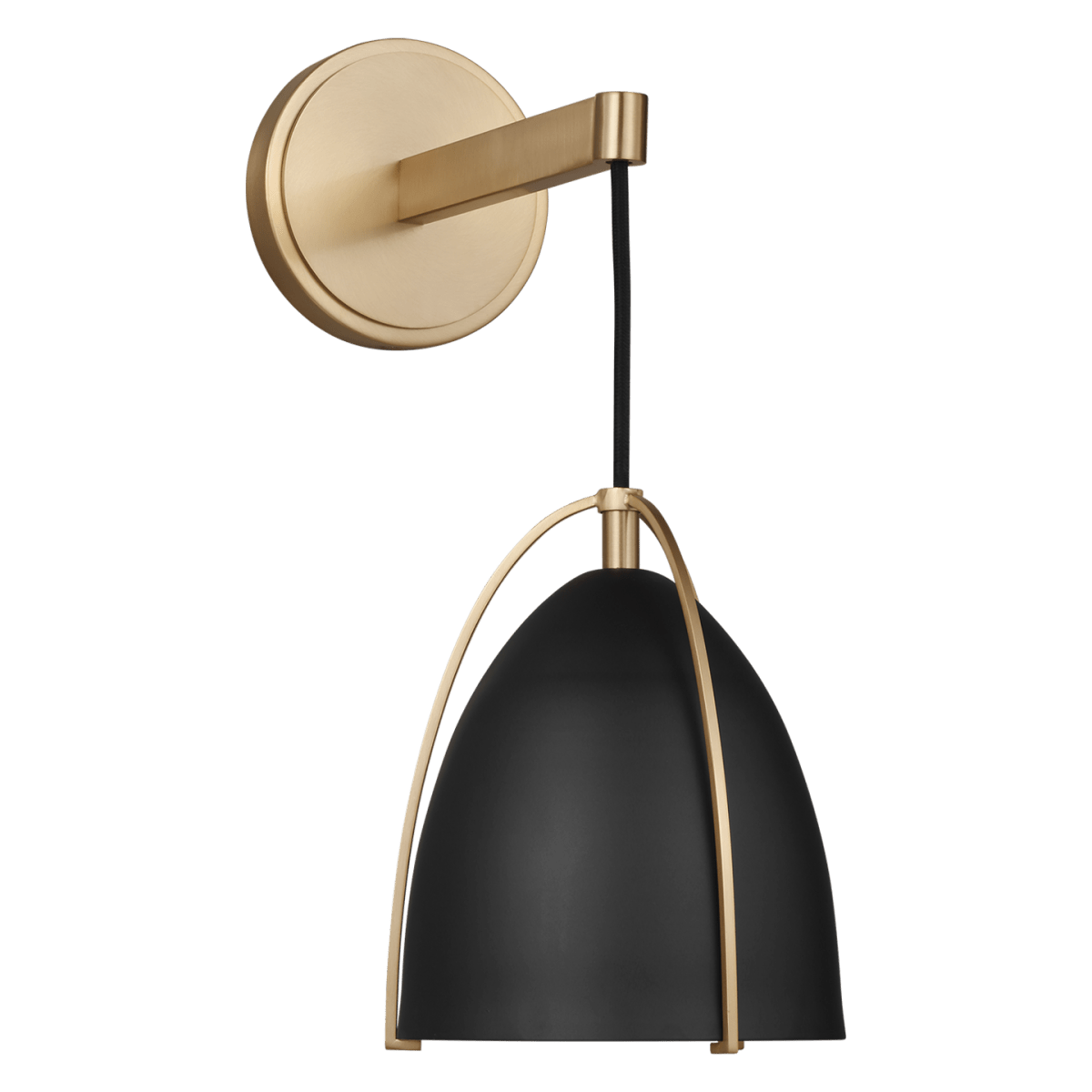 Murale Norman - Laiton satiné Noir de minuit Ampoules non - incluses by Visual Comfort Studio | Luminaires & cie