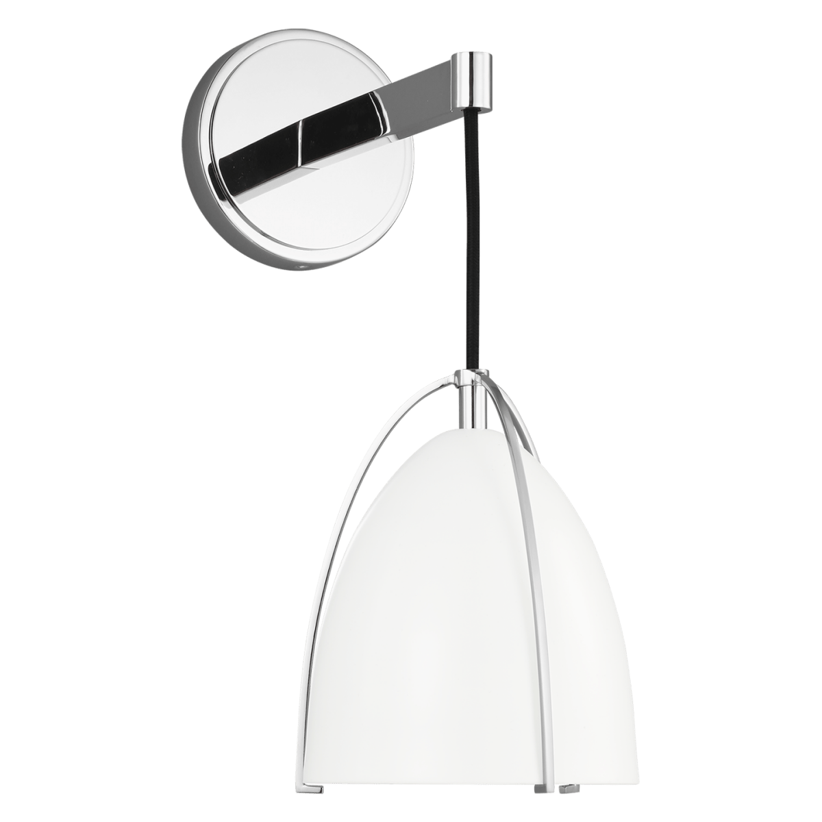 Murale Norman - Chrome Blanc mat Ampoules non - incluses by Visual Comfort Studio | Luminaires & cie
