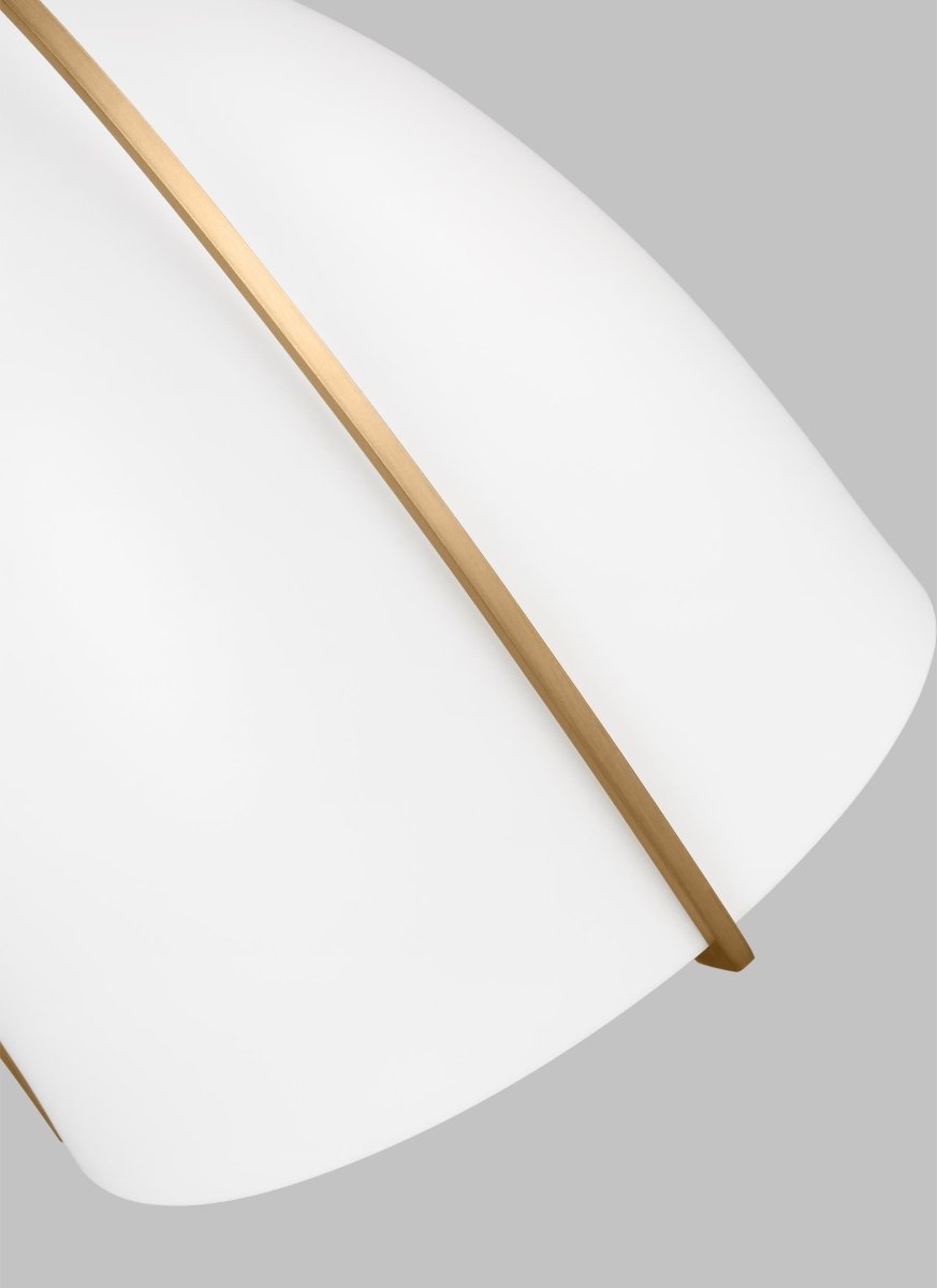Murale Norman - Laiton satiné Blanc mat Ampoules non - incluses by Visual Comfort Studio | Luminaires & cie