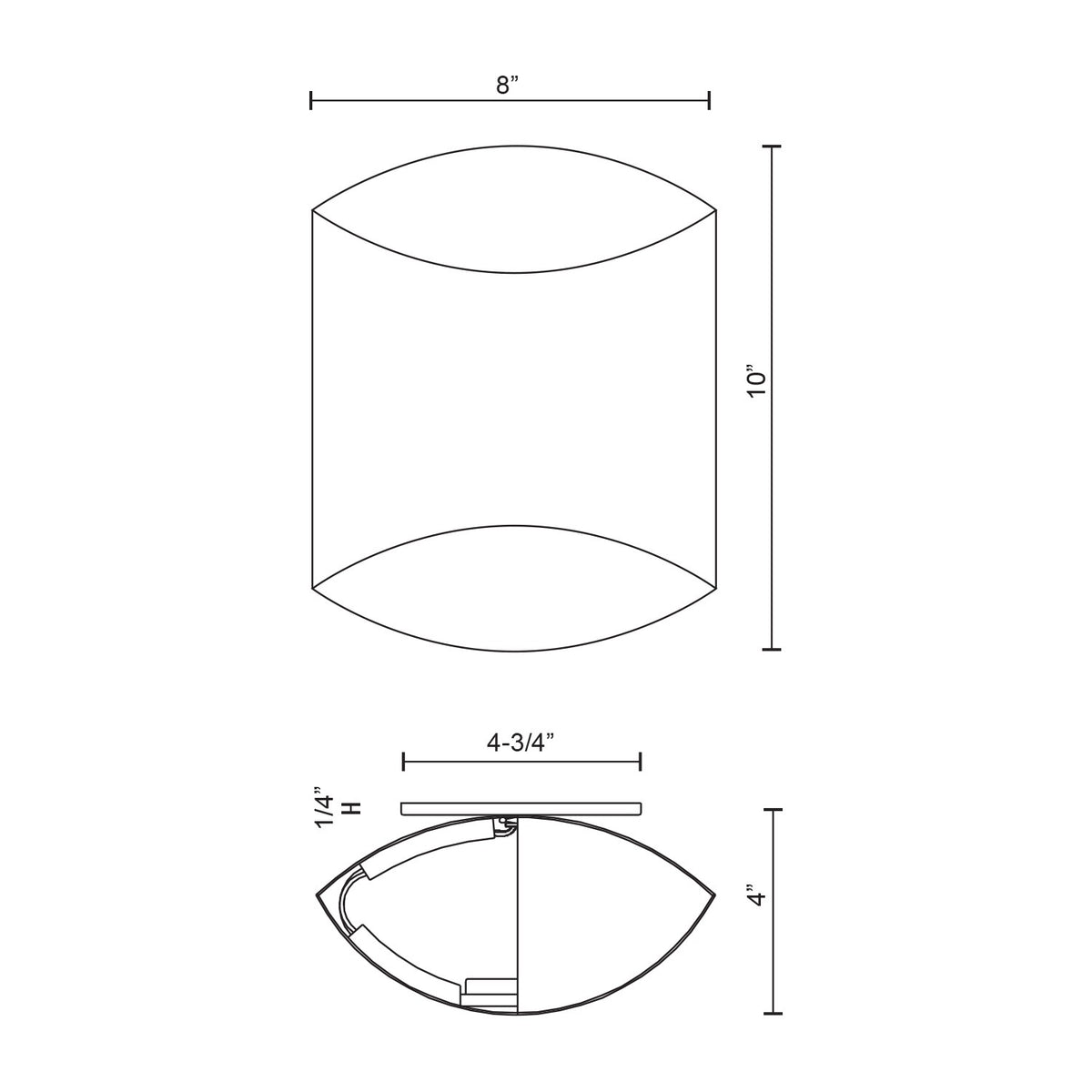 Applique murale Preston Blanc – vue 3