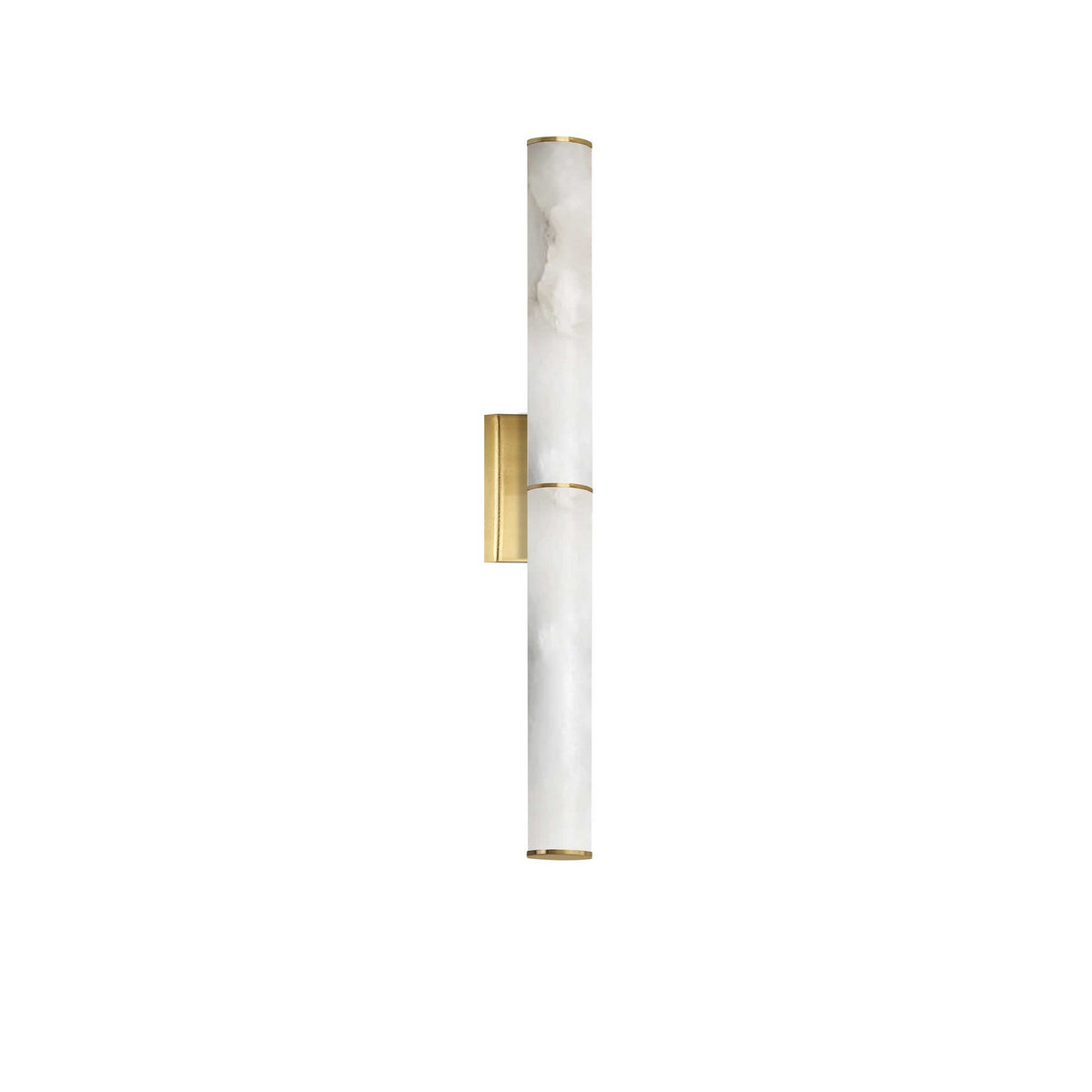 Applique murale Reuben Blanc / Laiton vieilli – Dainolite