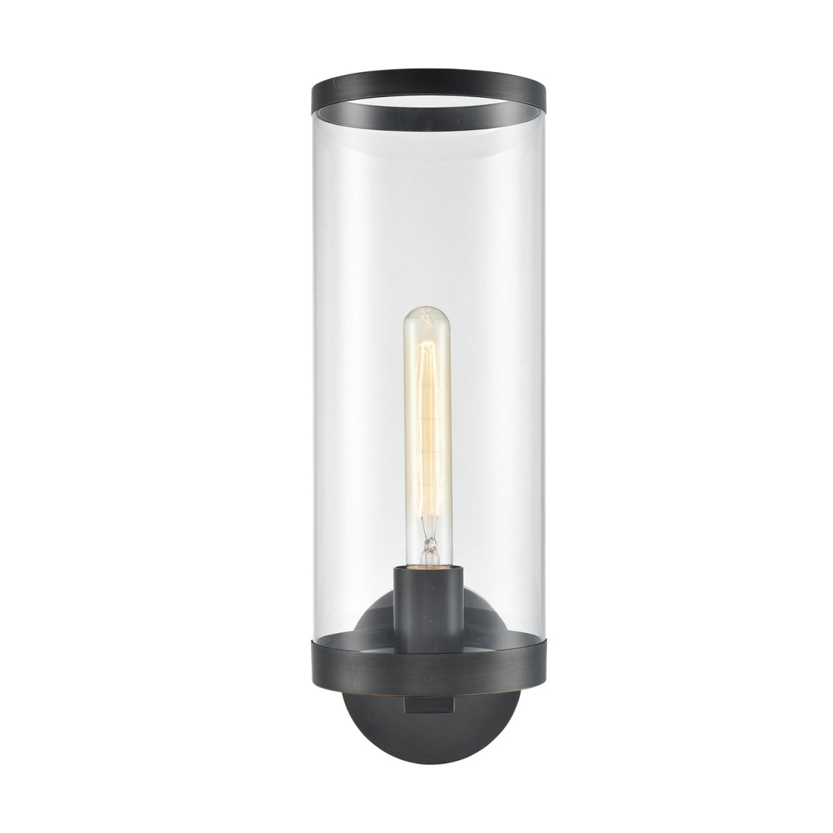 Murale Revolve II - Verre transparent / bronze urbain 16 3/4" by Alora Lighting | Luminaires & cie